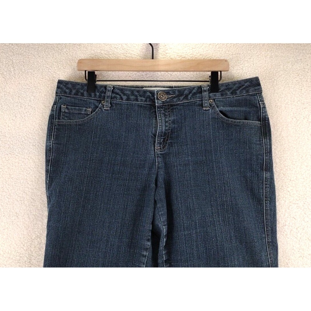 MIXXIT Womens Size 16 Blue‎ Denim Cuffed Capri Baggy Shorts - Picture 3 of 16